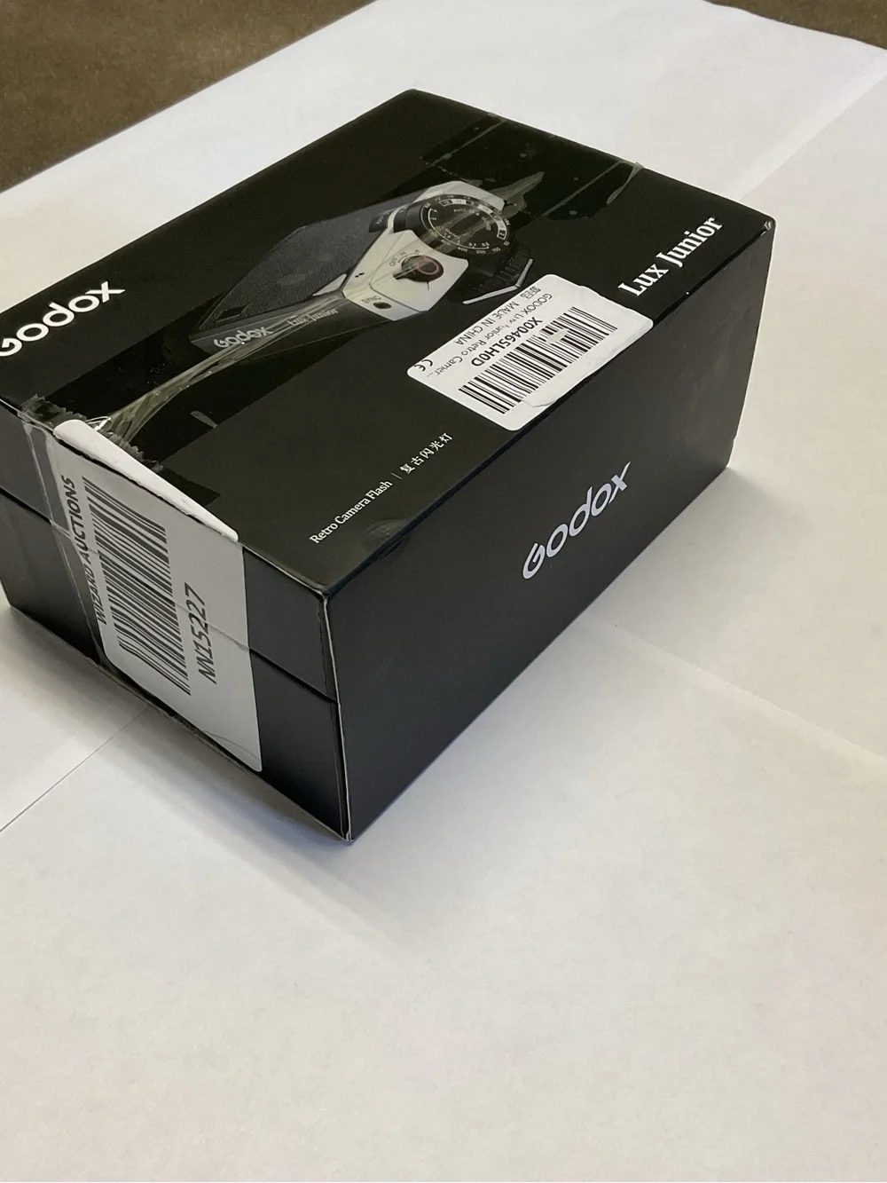 Godox Lux Junior Retro Camera Flash GN12 Universal Speedlite Black With Box